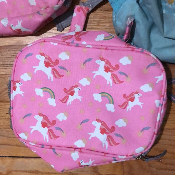 Backpack/lunchbox bundle: pink unicorn backpack and lunchbox, sunflower backpack - Picture 6 of 17
